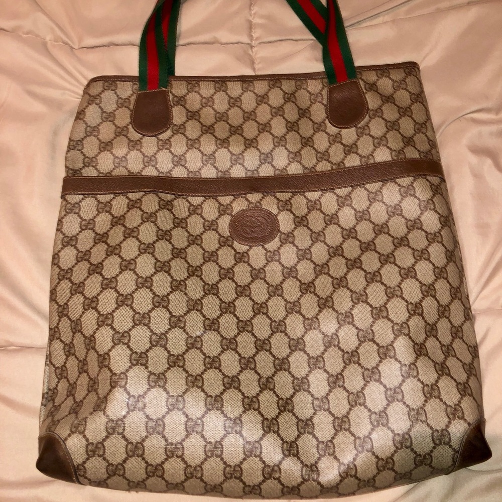 SOLD! Authentic Gucci large vintage tote - Picture 1 of 8